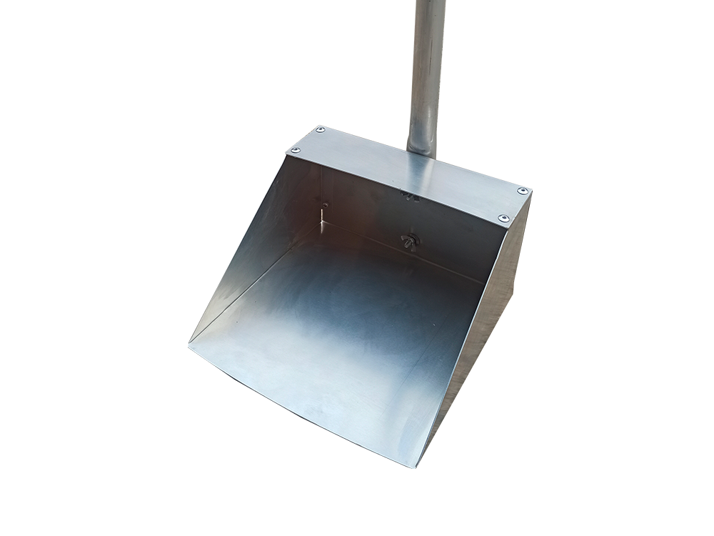 Recogedor barrendero 23,5 cm inox. con mango