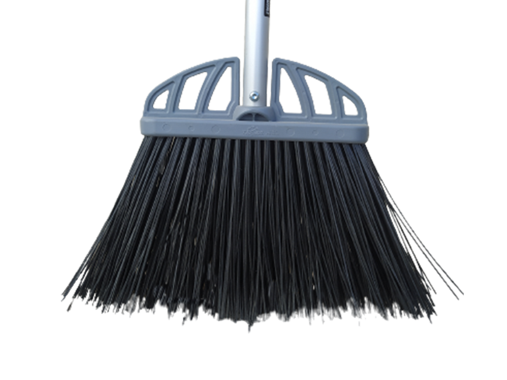 Escoba profesional negra con mango de aluminio 135cm